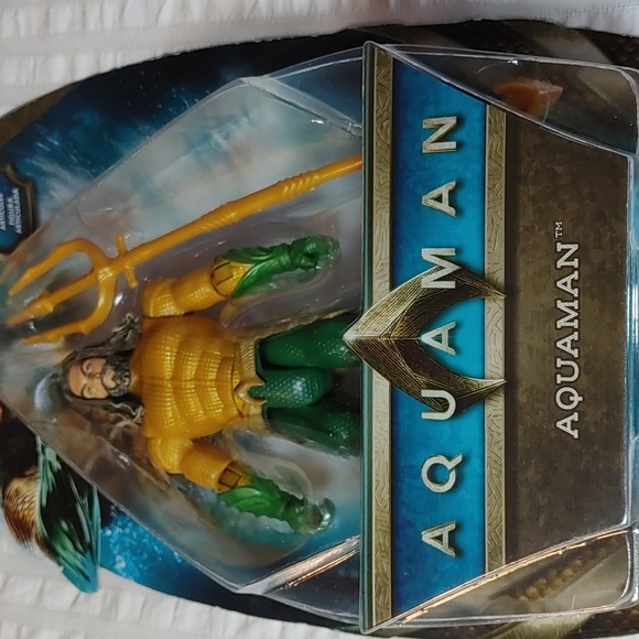 New Sealed 2018 DC/Mattel Aquaman Figurine - Picture 4 of 7